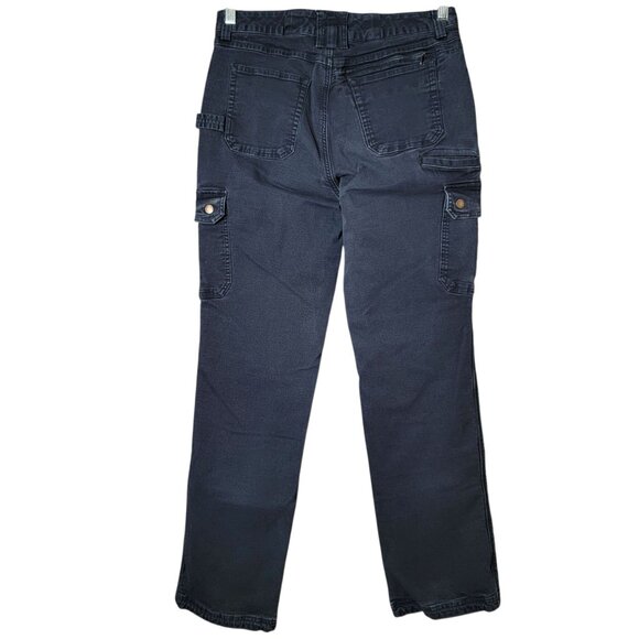 Duluth Womens Blue Curvesetter Waistband Pants 8x33 Carpenter Work Cargo Outdoor - Picture 5 of 10